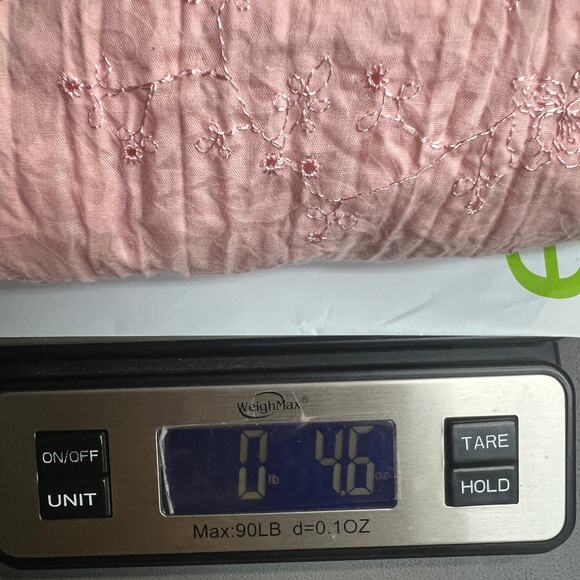 Apt.9 Embroidered Eyelet Soft Girl Fairy Prairie Cottage Pink Top Womens Medium - Picture 14 of 14